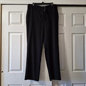 NWOT NY Collection Black Straight Leg Trouser Size 14